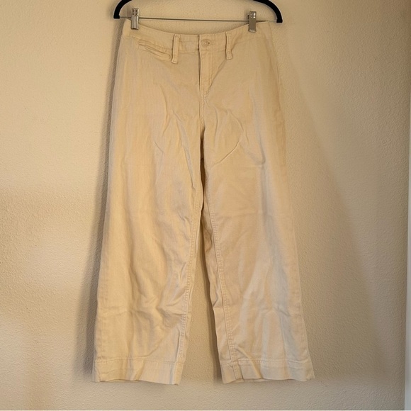 A New Day Cream Stretch Straight Leg Pants Women Size 6 - Picture 1 of 7